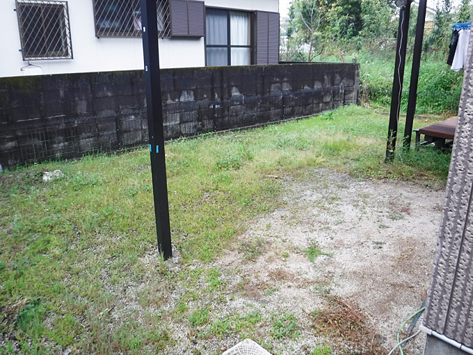 熊本市中央区S様邸　除草									対策をした庭作り